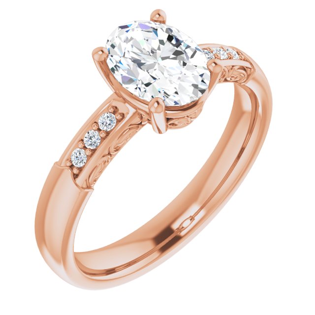 Rose Gold-Oval