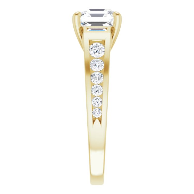 Yellow Gold-Asscher