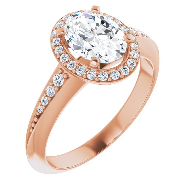 Rose Gold-Oval