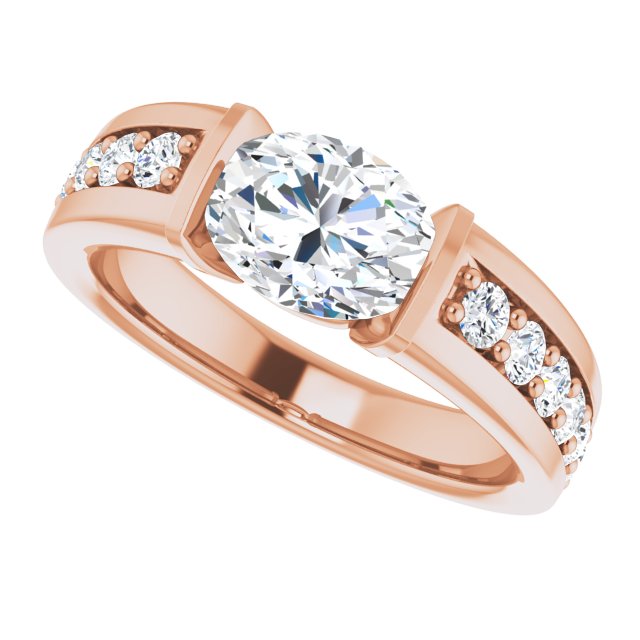 Rose Gold-Oval