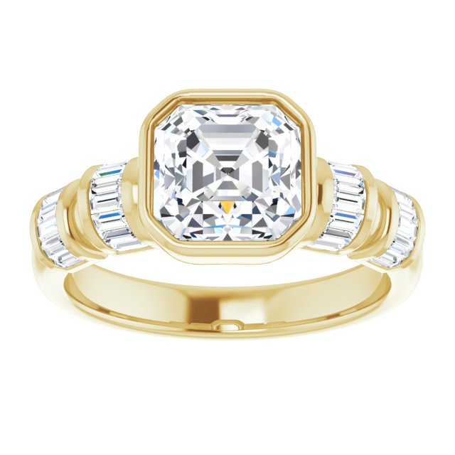 Yellow Gold-Asscher