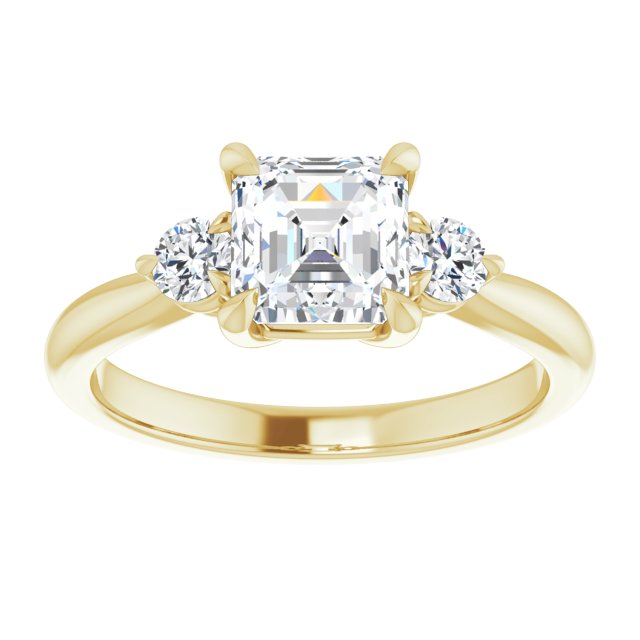 Yellow Gold-Asscher