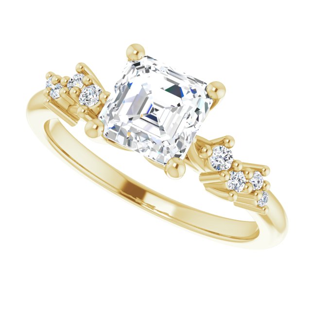 Yellow Gold-Asscher