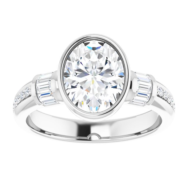 White Gold-Oval