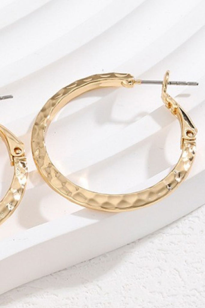 Minimalist Copper Hoop Earrings