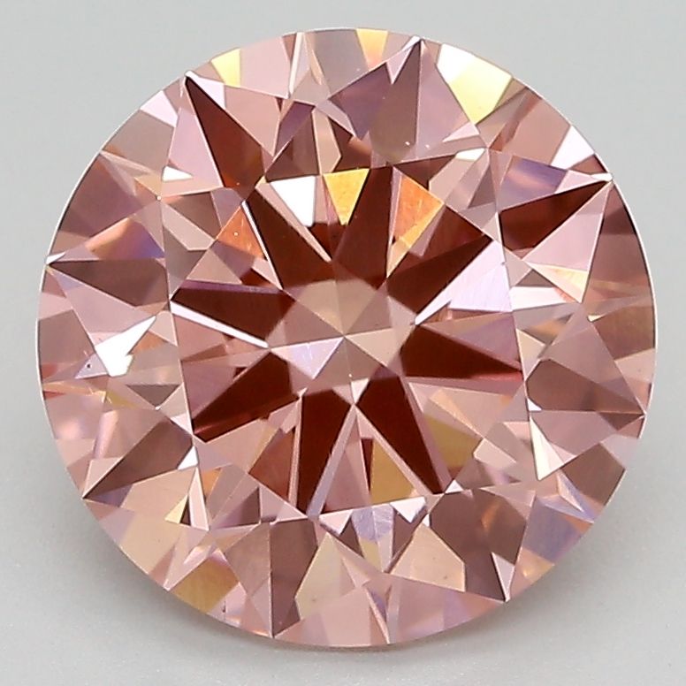 3.25 ct. Fancy Vivid Pink/VS1 Round Lab Grown Diamond