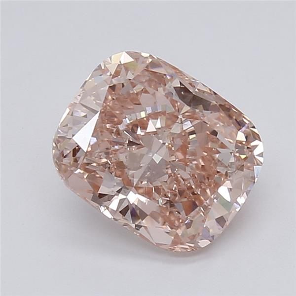 2.92 ct. Fancy Intense Pink/SI1 Cushion Lab Grown Diamond