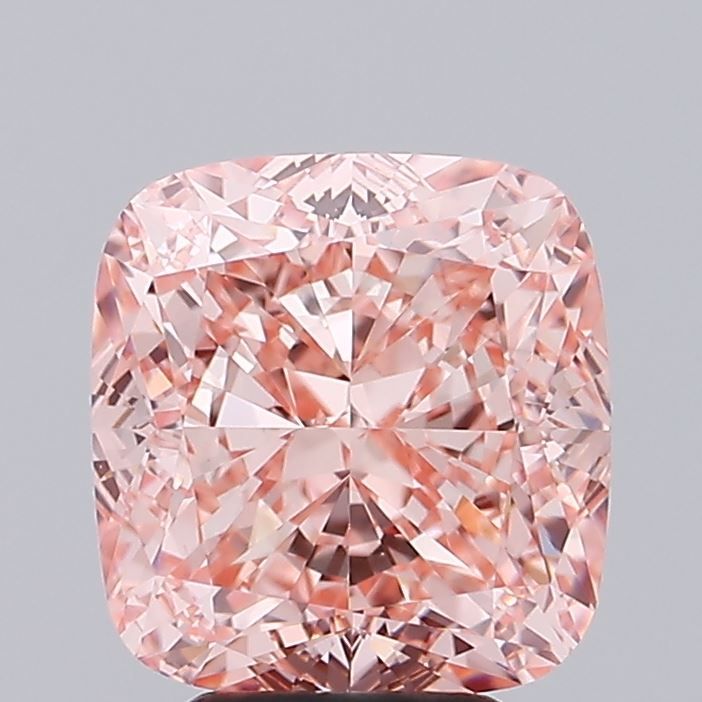 4.00 ct. Fancy Intense Pink/VS1 Cushion Lab Grown Diamond