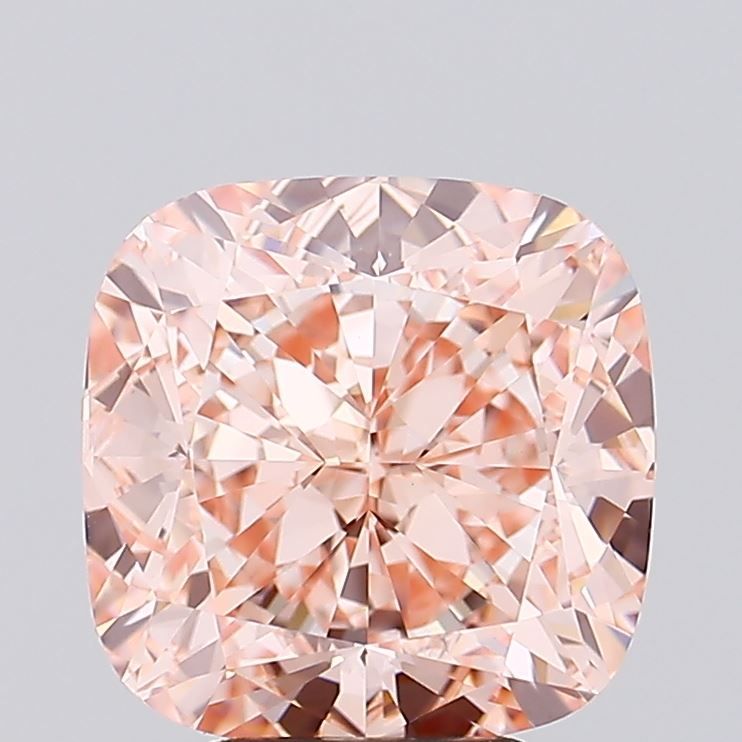 4.15 ct. Fancy Intense Pink/VVS2 Cushion Lab Grown Diamond