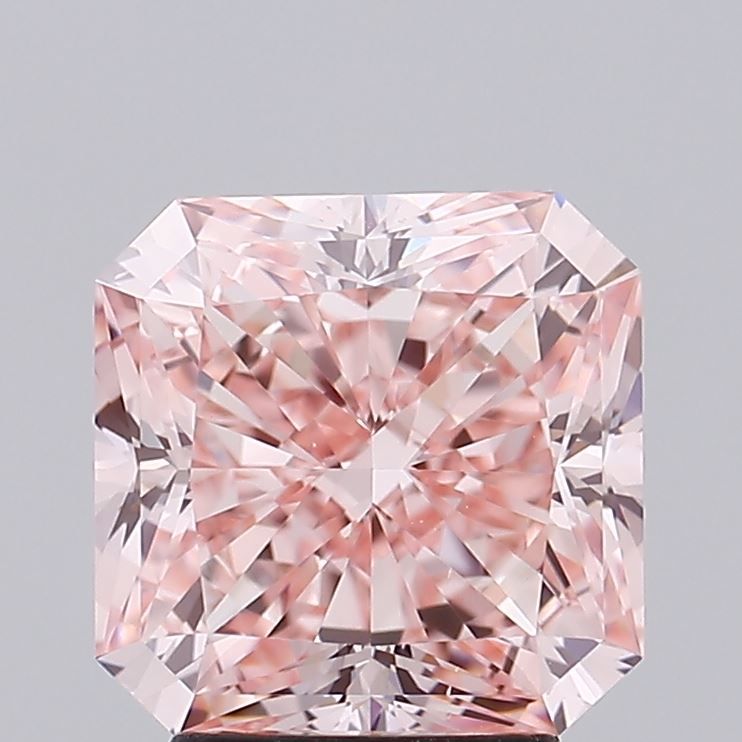 4.00 ct. Fancy Intense Pink/VS2 Square Lab Grown Diamond