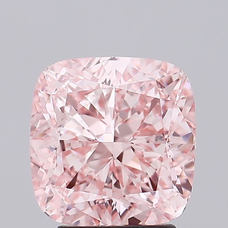 3.63 ct. Fancy Intense Pink/VVS2 Cushion Lab Grown Diamond