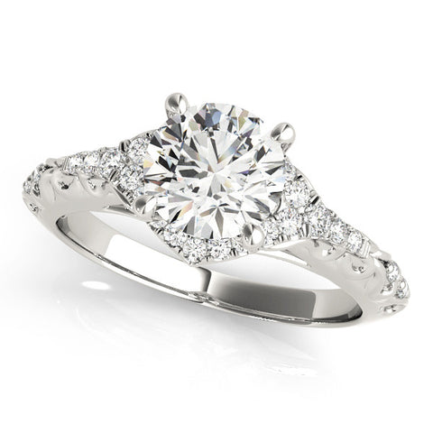 Aniya 18K White Gold / Round / Natural | Mikado Diamonds