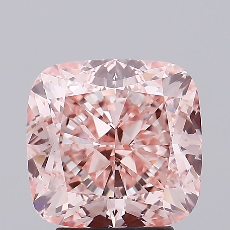 4.03 ct. Fancy Intense Pink/VS1 Cushion Lab Grown Diamond