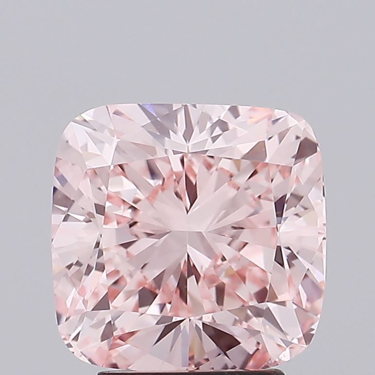 4.00 ct. Fancy Pink/VS1 Cushion Lab Grown Diamond