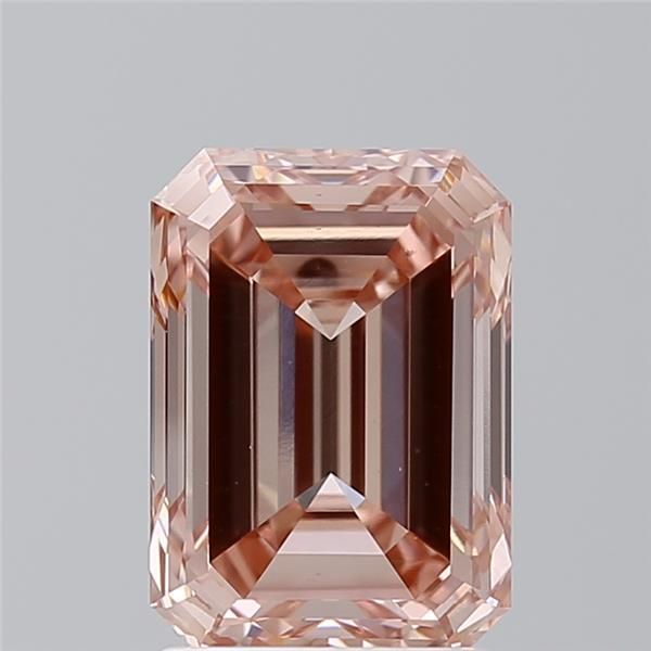 2.39 ct. Fancy Intense Brownish Pink/VS1 Emerald Lab Grown Diamond